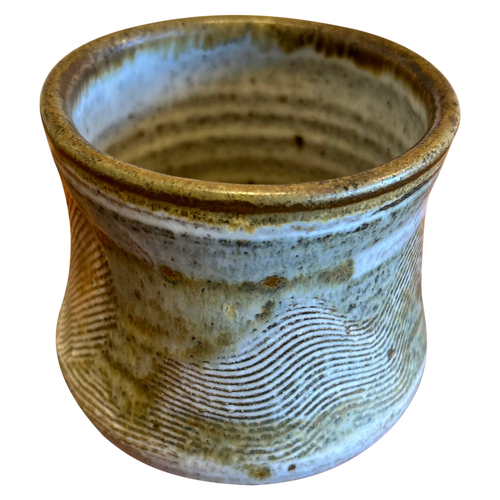 Wavy Textured Ceramic Pot