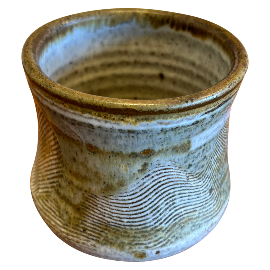 Wavy Textured Ceramic Pot