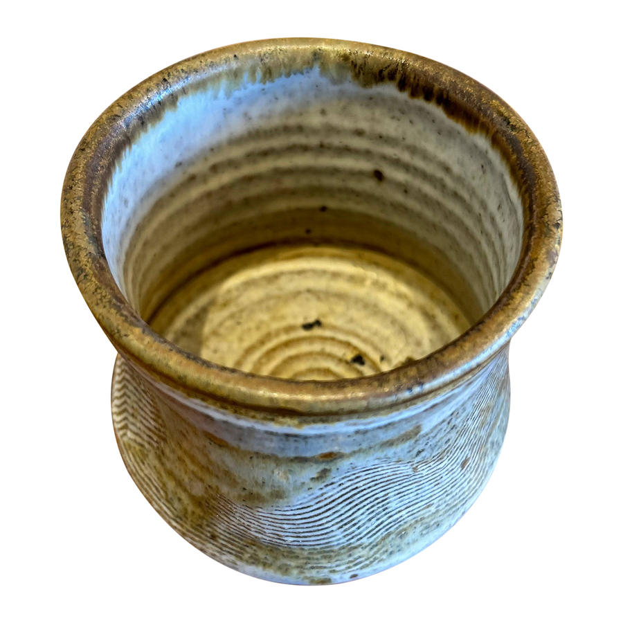 Wavy Textured Ceramic Pot