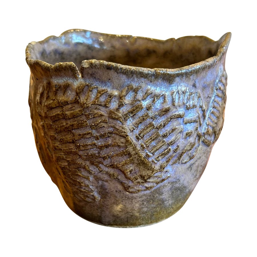 Stamped Ceramic Vessel