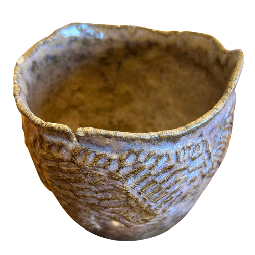 Stamped Ceramic Vessel