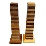 Pair of Tall Striped S + P Shakers