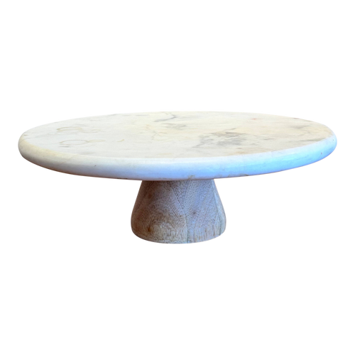 Wood Base Marble Stand