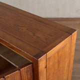 French Pine Credenza with Vertical Plank Sliding Doors