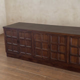 Walnut Panel Front Sideboard, France, 1970s