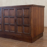 Walnut Panel Front Sideboard, France, 1970s