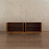 Burl Wood and Brass Sideboard, 1970s