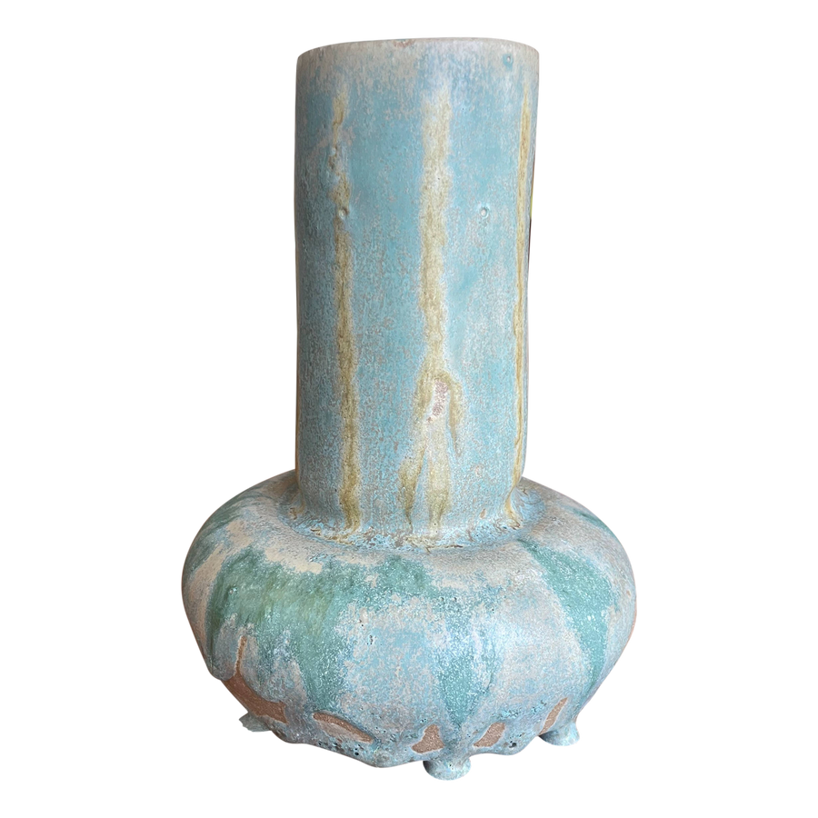 Drip Glaze Studio Pottery Vessel