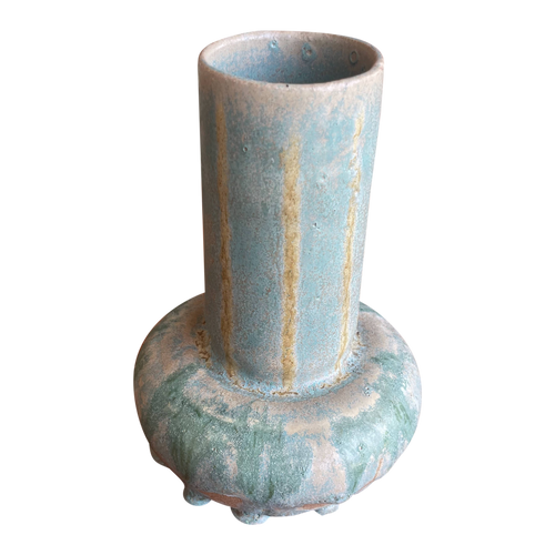 Drip Glaze Studio Pottery Vessel