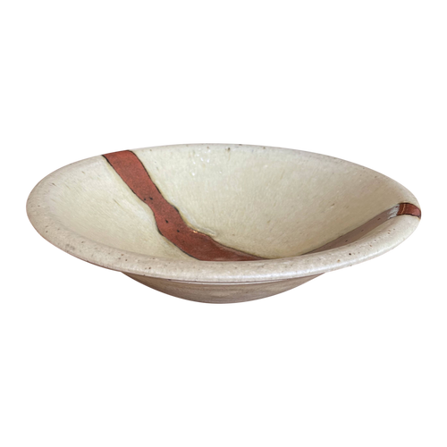 Stripe Accent Ceramic Bowl
