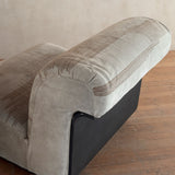 Pair of Italian Suede Armless Lounge Chairs, 1970s