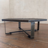 Hexagonal Slate Mosaic Top Coffee Table, 1970s