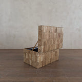 Rectangular Leather Patchwork De Sede Ottoman