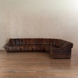 5 Piece Leather Snake Sofa