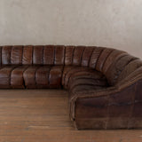 5 Piece Leather Snake Sofa