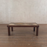 Signed French Ceramic Tile Coffee Table, 1960s