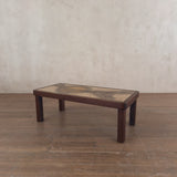 Signed French Ceramic Tile Coffee Table, 1960s