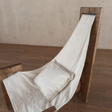 Three Leg Oak Sling Lounge Chair