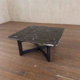 Square Breccia Stone Top End Table