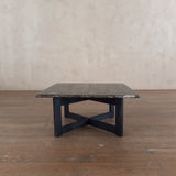 Square Breccia Stone Top End Table