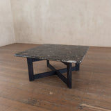 Square Breccia Stone Top End Table