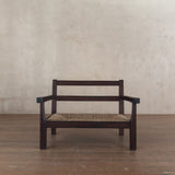 Vintage French Rush Seat Settee