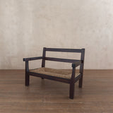 Vintage French Rush Seat Settee