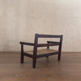 Vintage French Rush Seat Settee