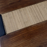 French Oak and Woven Fiber Coffee Table, 1960s