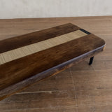 French Oak and Woven Fiber Coffee Table, 1960s