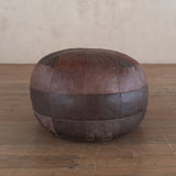 Medium Leather Patchwork De Sede Pouf