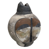 Large Abstract Hand Painted Ceramic Vessel