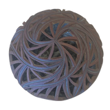 Lidded Geometric Teardrop Vessel