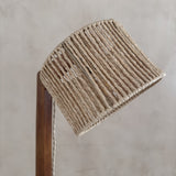 Mid Century Floor Lamp with Side Table