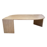 Curved Travertine Coffee Table