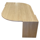 Curved Travertine Coffee Table