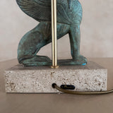 French Bronze Sphinx Table Lamp