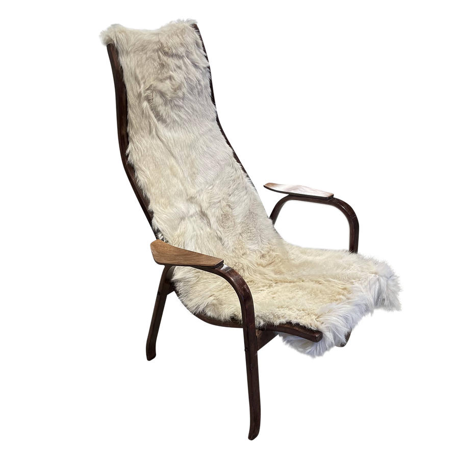Pair of High Back Sheepskin Chairs