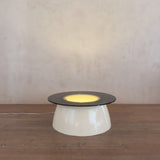 Illuminated Side Table with Smoked Glass Top