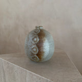 Two-Tone Lace Impressed Stoneware Vessel