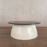Illuminated Side Table with Smoked Glass Top