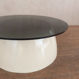 Illuminated Side Table with Smoked Glass Top