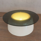 Illuminated Side Table with Smoked Glass Top