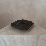 Mottled Brass Square Ashtray