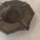 Patinated Brass Octagonal Ashtray
