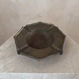 Patinated Brass Octagonal Ashtray