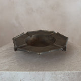 Patinated Brass Octagonal Ashtray