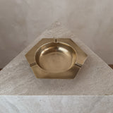 Polished Brass Six Sided Ashtray