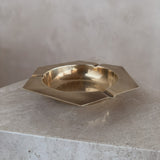 Polished Brass Six Sided Ashtray
