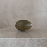 Oblong Ceramic Bud Vase in Olive